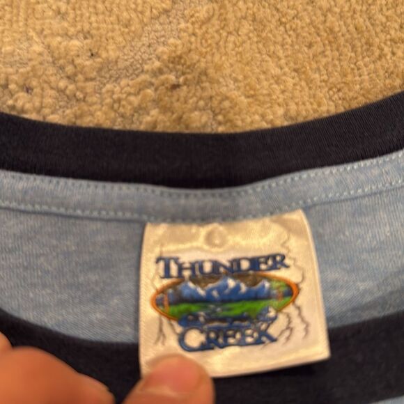 Vintage BACK TO THE FUTURE T-shirt size LG made in USA Thunder Creek ringer T - Picture 4 of 8